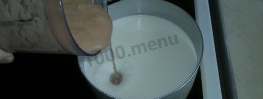 шоколадный молочный коктейль с бананом. Шаг 9