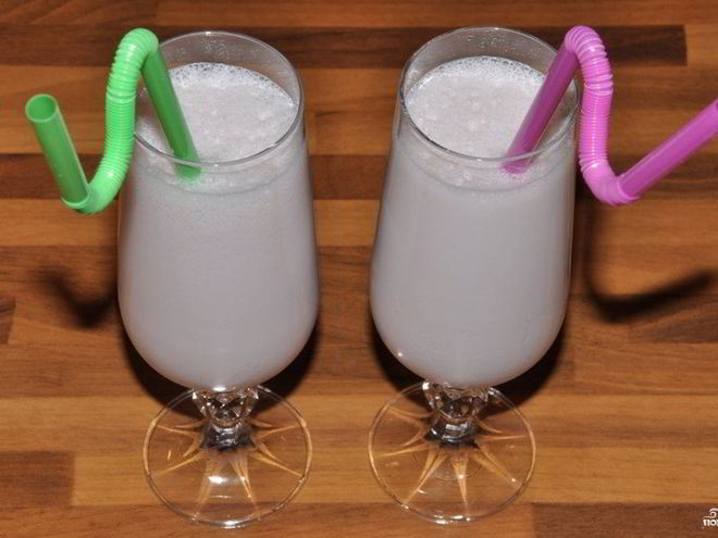 Рецепт ванильного молочного коктейля