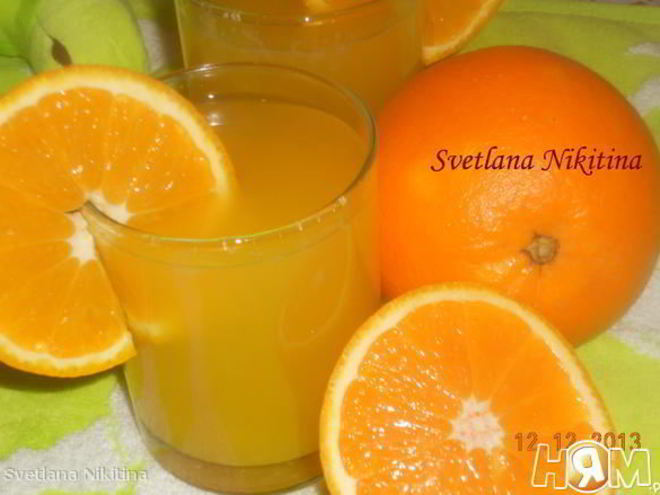 Рецепт апельсинового морса