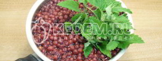 брусничный морс с мятой. Шаг 5