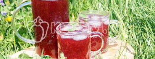 брусничный морс с мятой. Шаг 7