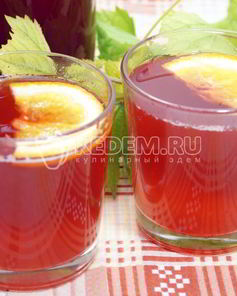 Домашний морс из брусники