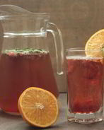 Клубнично-апельсиновый морс