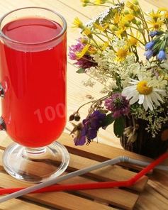 Клюквенно брусничный морс