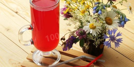 Клюквенно брусничный морс