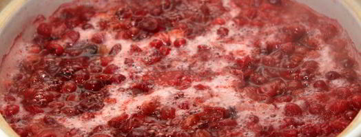 клюквенный морс с медом. Шаг 5