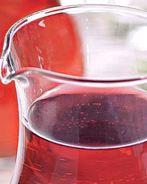 Морс из красной смородины с мелиссой