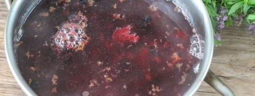 морс из замороженной черной смородины. Шаг 10