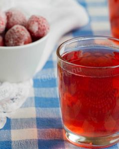 Морс из замороженных ягод земляники