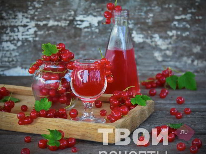 Рецепт наливки из красной смородины