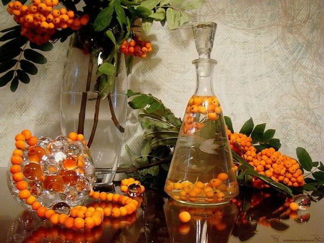 Рецепт настойки на рябине на самогоне