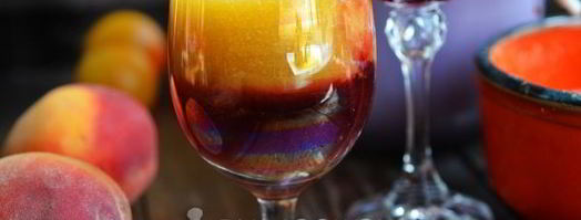 персиковый коктейль с красным вином. Шаг 12