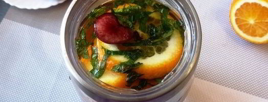 безалкогольная сангрия на зеленом чае. Шаг 6