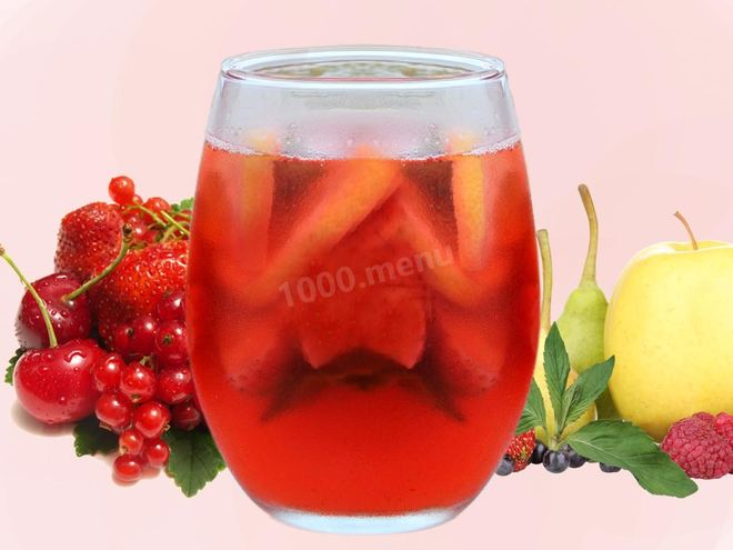 Рецепт коктейля сангрия с ликером куантро