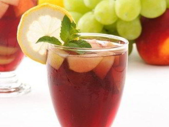 Рецепт сангрии из красных яблок и цитрусов