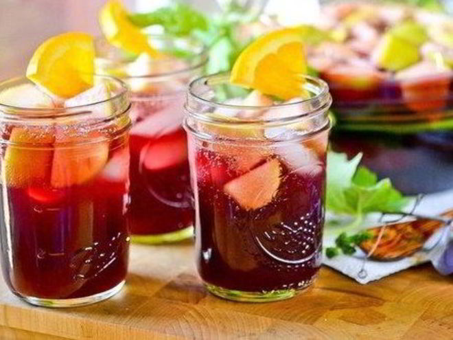 Рецепт сангрии с корицей и фруктами