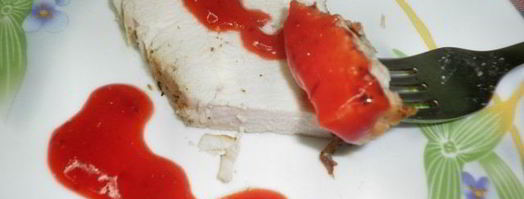 соус сангрияк мясу из клюквы и клубники. Шаг 4