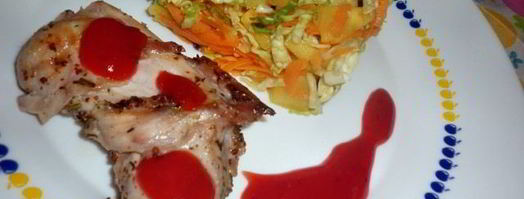 соус сангрияк мясу из клюквы и клубники. Шаг 5