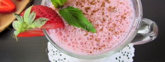 клубничный смузи с овсяными хлопьями. Шаг 8