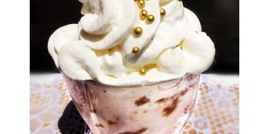 Ледяной банановый смузи Кофейный восторг