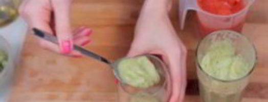 ледяной двухслойный смузи. Шаг 3