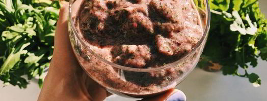 смузи банан-финики-руккола. Шаг 6