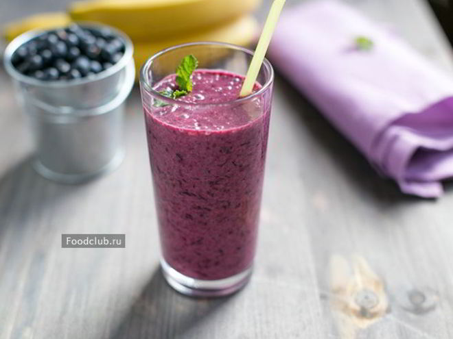 Рецепт смузей из черники