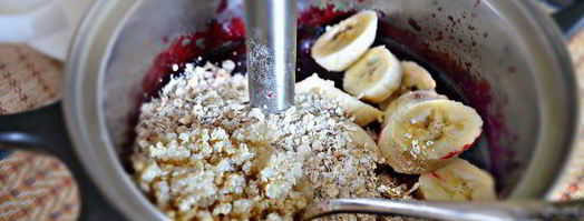 смузи из черной смородины, овсяных хлопьев и киноа. Шаг 5