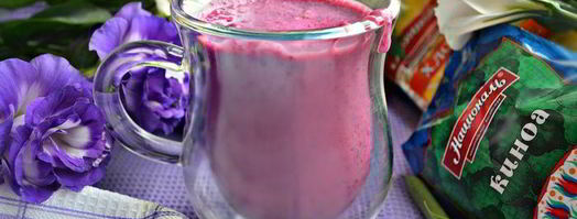 смузи из черной смородины, овсяных хлопьев и киноа. Шаг 8