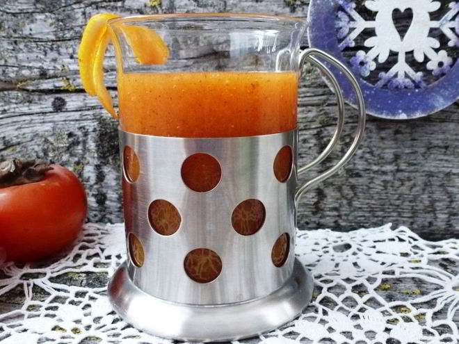 Рецепт смузей из хурмы и цитрусовых