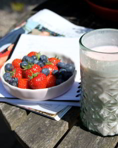 Смузи из клубники и банана