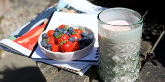 Смузи из клубники и банана