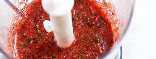 смузи из клубники с базиликом. Шаг 5