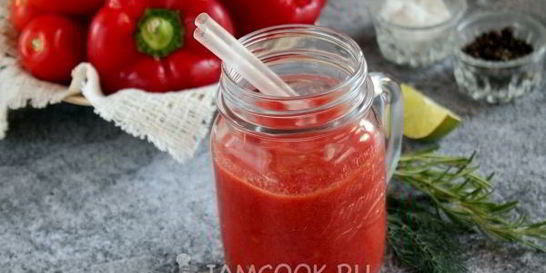 Смузи из сладкого перца и помидоров