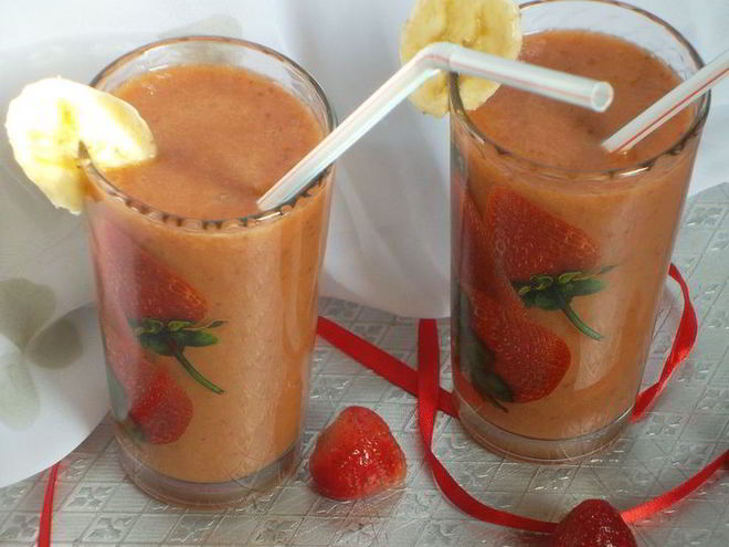 Рецепт смузей с бананом и зеленым чаем