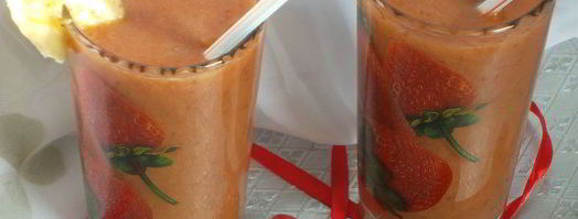 смузи с бананом и зеленым чаем. Шаг 9