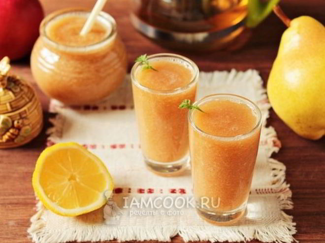 Рецепт смузей с яблоком и грушей