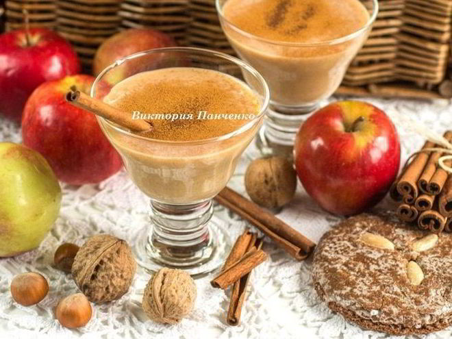 Рецепт смузей яблочный пирог