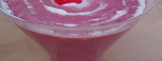 вишневый смузи с йогуртом и овсяными хлопьями. Шаг 8