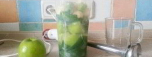 зеленый смузи для похудения. Шаг 3