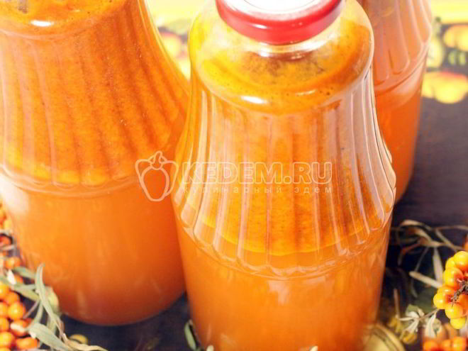 Рецепт облепихового сока