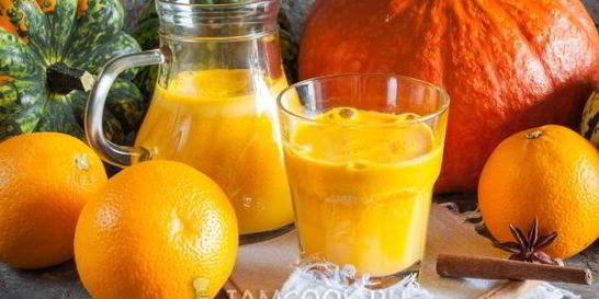 Сок из тыквы с апельсином