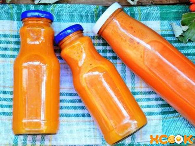 Рецепт сока из тыквы, яблок и моркови