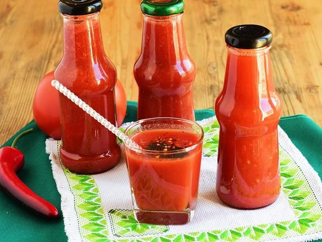 Рецепт томатного сока в банках