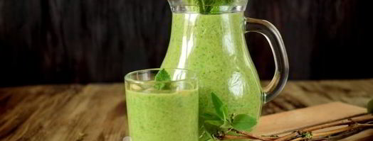 зеленый коктейль с арахисовой пастой. Шаг 8