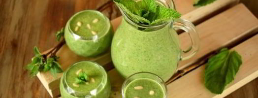 зеленый коктейль с арахисовой пастой. Шаг 9