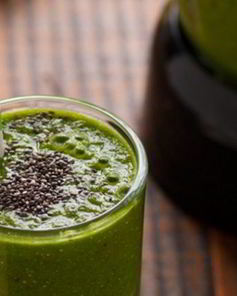 Зеленый коктейль с горохом