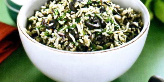 Греческий рисовый салат