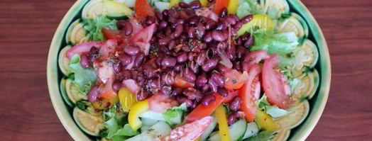 греческий салат с фасолью. Шаг 8