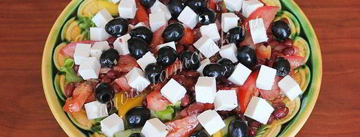 греческий салат с фасолью. Шаг 9